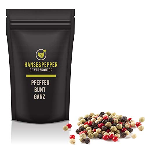 1kg Bunter Pfeffer ganz Körner Premium Qualität natürlich vom Hanse&Pepper Gewürzkontor - Taste Serie von Hanse&Pepper Gewürzkontor