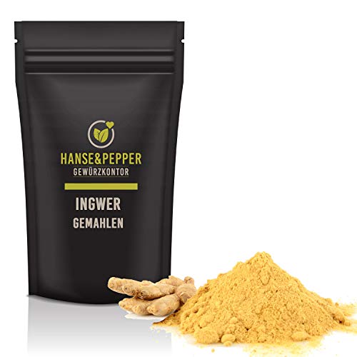 1kg Ingwer gemahlen Pulver beste Qualität - Premium Serie von Hanse&Pepper Gewürzkontor