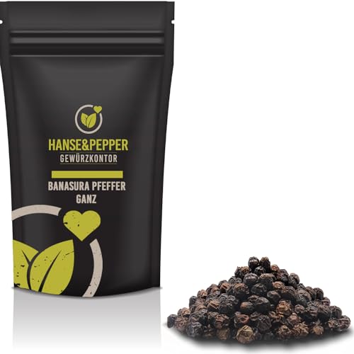 250g Banasura Pfeffer ganz kaltgeräuchert Indischer Urpfeffer Rauchpfeffer von Hanse&Pepper Gewürzkontor