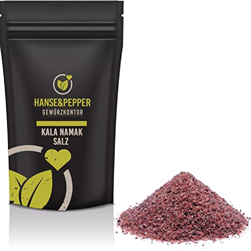 250g Kala Namak Steinsalz fein Schwarzsalz als Ei-Ersatz Blacksalt von Hanse&Pepper Gewürzkontor