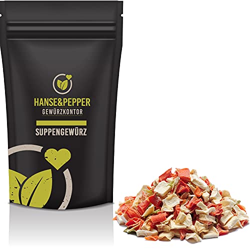 250g Suppengewürz Suppengemüse Suppengrün Suppen Gemüse Suppen Gewürz getrocknet von Hanse&Pepper Gewürzkontor