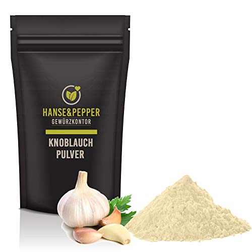 500g Knoblauch Pulver fein Sehr Aromatisch Vegan natürlich vom Hanse&Pepper Gewürzkontor - Gourmet Serie von Hanse&Pepper Gewürzkontor