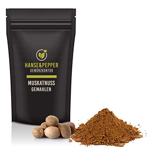 500g Muskatnuss gemahlen Gewürz ohne Schale Muskatnusspulver Muskatnusspulver Muskatpulver von Hanse&Pepper Gewürzkontor