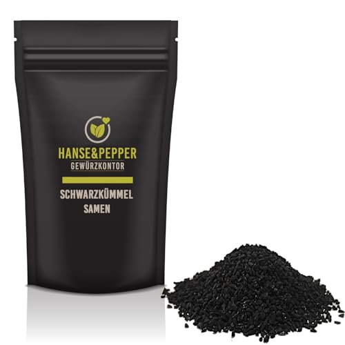 500g Schwarzkümmel rein Schwarz Kümmel Samen Nigella Sativa Schwarz Kümmel Saat von Hanse&Pepper Gewürzkontor