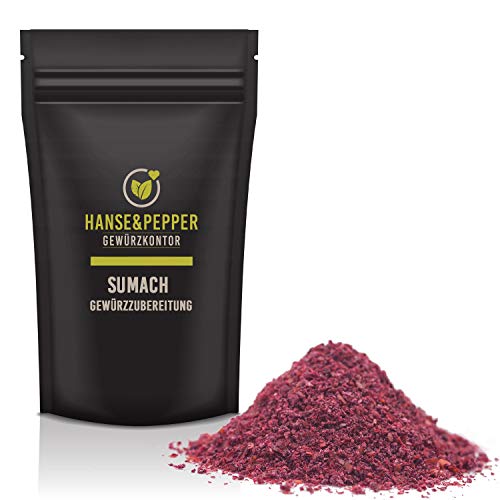 500g Sumach gemahlen Sumak geschrotet Essigbaum Gewürz in Spitzenqualität - Gourmet Serie von Hanse&Pepper Gewürzkontor