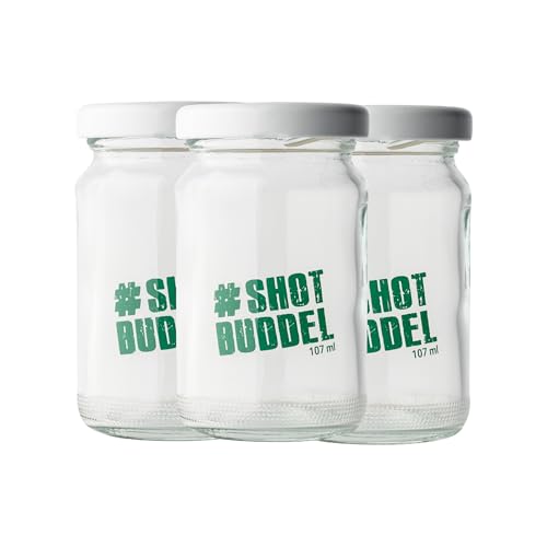 Hansegrün - Shot-Buddel (3er Set) - Ideal zum Shaken der Hansegrün Shots - 107ml Füllvolumen von Hansegrün