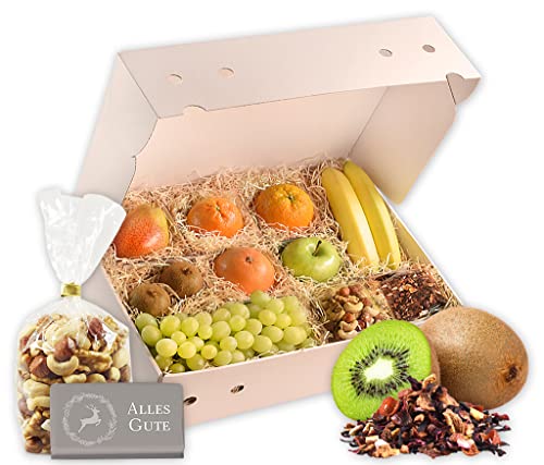 Hansen Obst | Obstbox "Bleib gesund" | Geschenkbox mit frischem Obst | "Die Rustikale" von Hansen Obst