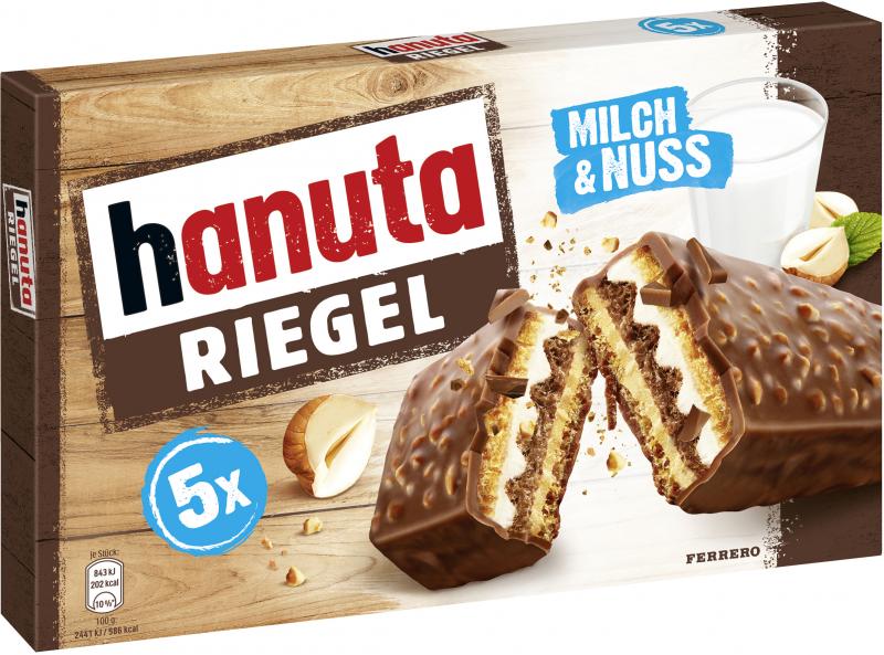 Hanuta Riegel Milch & Nuss von Hanuta