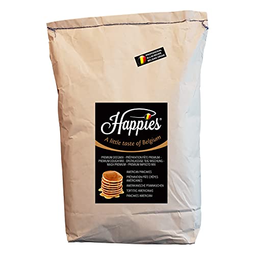 Happies Backmischung Fertigbackmischung Teig-Mischung für köstlich dicke und luftige amerikanische Pfannkuchen/Pancake | (10) von Happies A Little Taste of Belgium