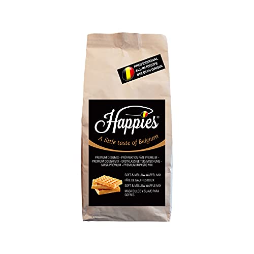 Happies Fertiger Waffelteig mit Vanillegeschmack für den professionellen Einsatz. Waffelteig für Vanillewaffeln backen Sie im Handumdrehen die leckersten Waffeln | (2.5) von Happies A Little Taste of Belgium