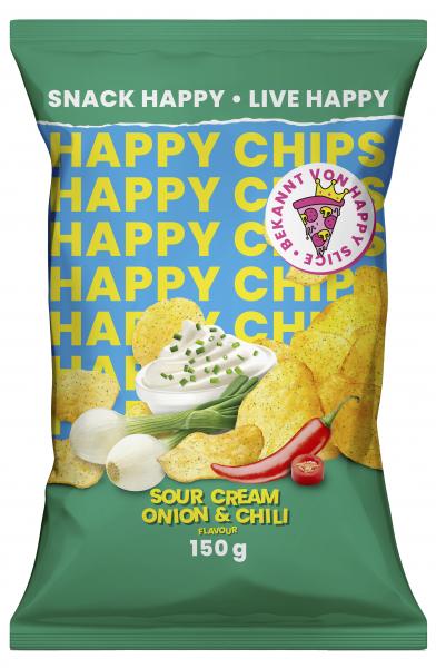 Happy Chips Sour Cream Onion & Chili von Happy Chips