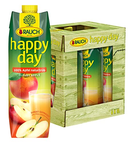 Happy Day Apfel naturtrüb, 6er Pack (6 x 1 l Packung) von Happy Day