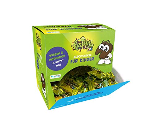 Glückskeks Happy Kidz Schoko für Kinder von Kindern mit entworfen! 30er Box (1Box=30 Kekse a 6g) von Happy