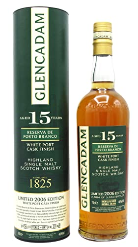 Glencadam 15 Years Old White Port Cask Finish Limited Edition 2006 46% Vol. 0,7l in Geschenkbox von Hard To Find