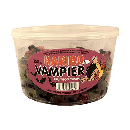 Haribo Vampis 150 Stück in Runddose, 1200g von HARIBO