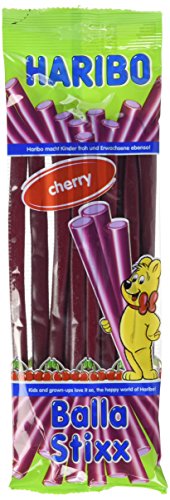 Haribo Balla-Balla Sticks Kirsch, 5er Pack (5 x 200 g Beutel) von HARIBO