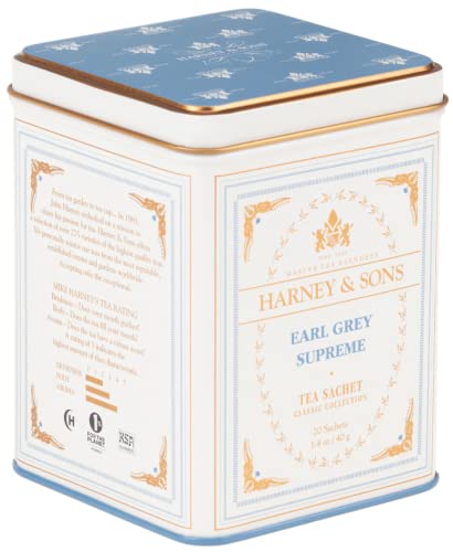 Harney & Sons Earl Grey Supreme Tee, 20 Beutel, Mittelgroß von Harney & Sons