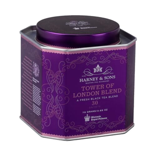 Harney & Sons London Tower Mix Klassische Tee-Mischung - Frische, wunderbar erfrischende Schwarzteemischung - 2,65 Unzen, 30 Umschläge von Harney & Sons