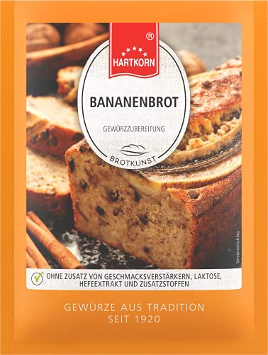 Bananenbrot Gewürzzubereitung - 12 g im Flachbeutel von Hartkorn- licht- und aromageschützt von Hartkorn