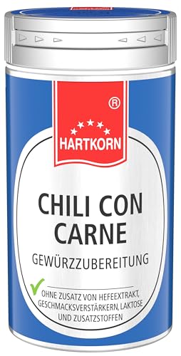 Chili con Carne Gewürz - 30g im Aluminium Gewürzstreuer von Hartkorn - wiederverschließbar und wiederbefüllbar von Hartkorn