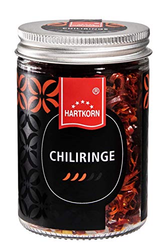 Chiliringe- 13 g im Gourmet Glas von Hartkorn - wiederverschließbar und wiederbefüllbar von Hartkorn