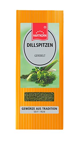 Dillspitzen, gerebelt - 25 g im 3-lagigen Nachfüllbeutel von Hartkorn - wiederverschließbar von Hartkorn