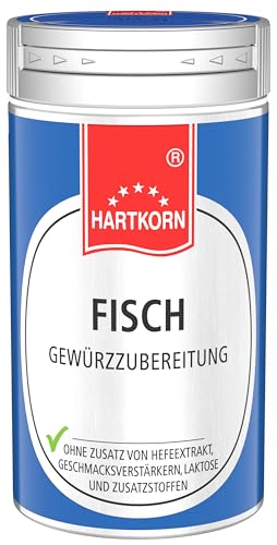 Fisch Gewürz - 30g im Aluminium Gewürzstreuer von Hartkorn - wiederverschließbar und wiederbefüllbar von Hartkorn