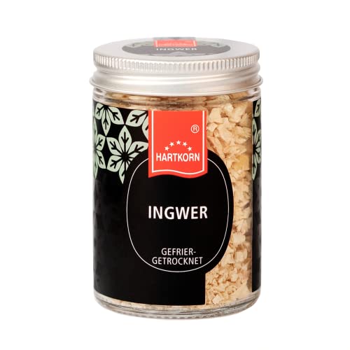 Ingwer, gefriergetrocknet - 11 g im Gourmet Glas von Hartkorn - wiederverschließbar und wiederbefüllbar von Hartkorn