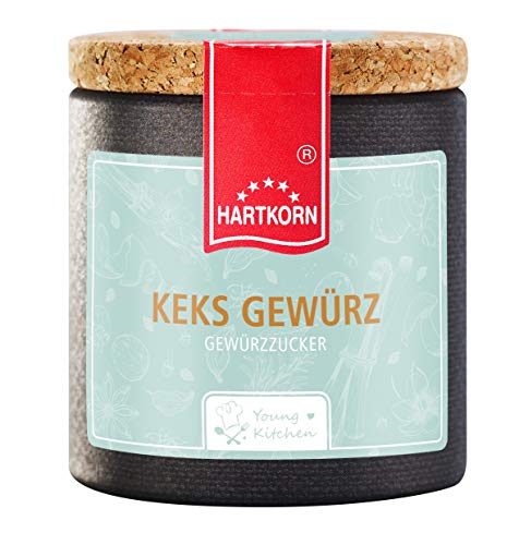 Keks Gewürz - 45 g in der Young Kitchen Pappwickeldose mit Korkdeckel von Hartkorn - wiederverschließbar und wiederbefüllbar von Hartkorn