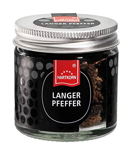 Langer Pfeffer, ganz- 30 g im Gourmet Glas von Hartkorn - wiederverschließbar und wiederbefüllbar von Hartkorn