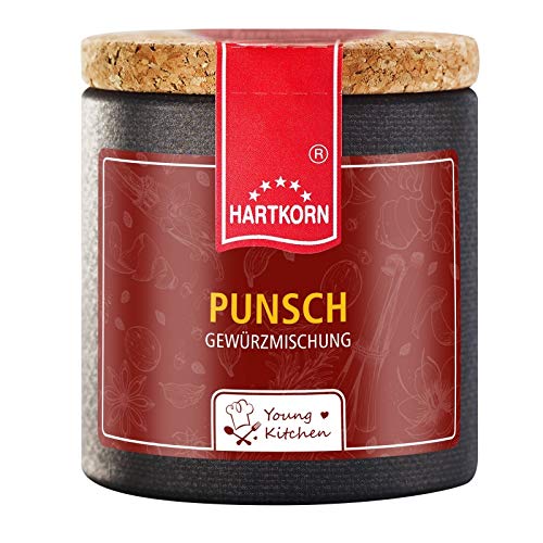 Punsch Gewürz - 20 g in der Young Kitchen Pappwickeldose mit Korkdeckel von Hartkorn - wiederverschließbar und wiederbefüllbar von Hartkorn