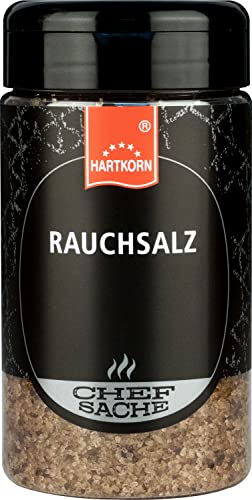 Rauchsalz Chefsache - 390 g (13 cm hoch und ⌀ 6,5cm) von Hartkorn - wiederverschließbar und wiederbefüllbar von Hartkorn