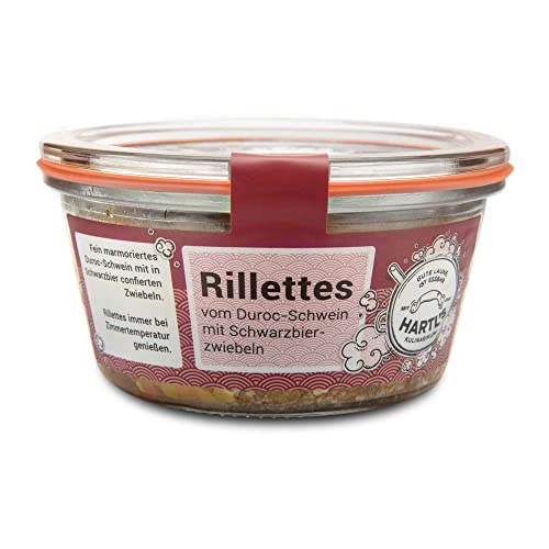 Rillettes vom Durocschwein mit Schwarzbierzwiebeln 170g von Hartl's Kulinarikum