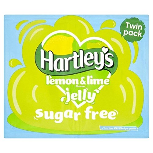 Hartley's Zitrone ohne Zucker und Gelatine-Kristalle, 23 g, 6 Stück von Hartleys