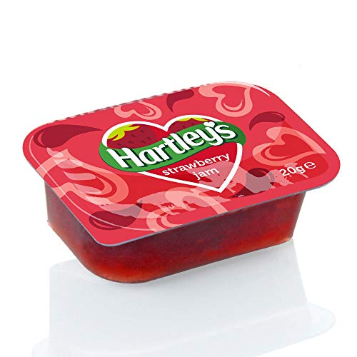 Hartleys Strawberry Jam Portions - Pack Size = 1x100x20g von Hartleys