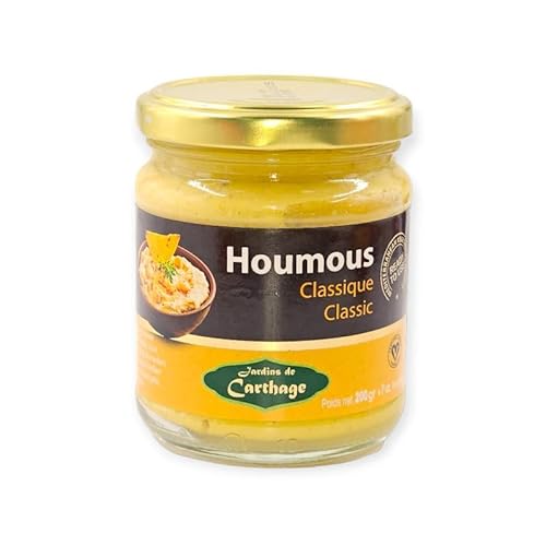 Hummus Brotauftstrich 200g im Glas | Cremiger veganer Kichererbsen- und Tahini-Dip | Brotaufstrich vegetarisch | Veganer Aufstrich für Brot, Gemüse und mehr aus Tunesien! (Natur) von Harvessa