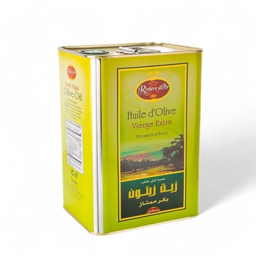 Rivière D’Or Natives Olivenöl Extra [3L Kanister] – Mild, Fruchtig & Aromatisch – Aus traditioneller Handernte in Tunesien – Kaltpressung direkt nach der Ernte – Praktischer Kanister mit Ausgießer von Harvessa