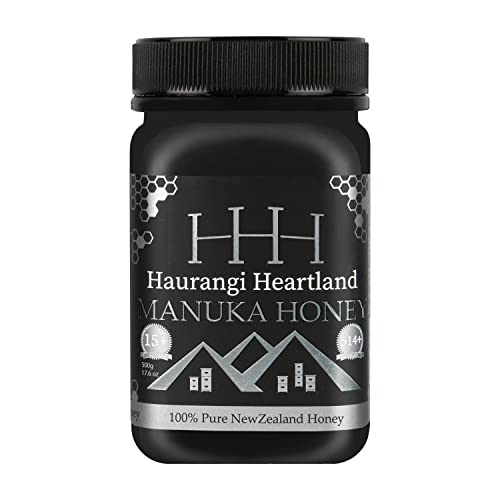 Haurangi Heartland Manuka Honig MGO 514+, 500g - Hochwertiger, Rein, Roh - Abgefüllt und zertifiziert in Neuseeland von Haurangi Heartland