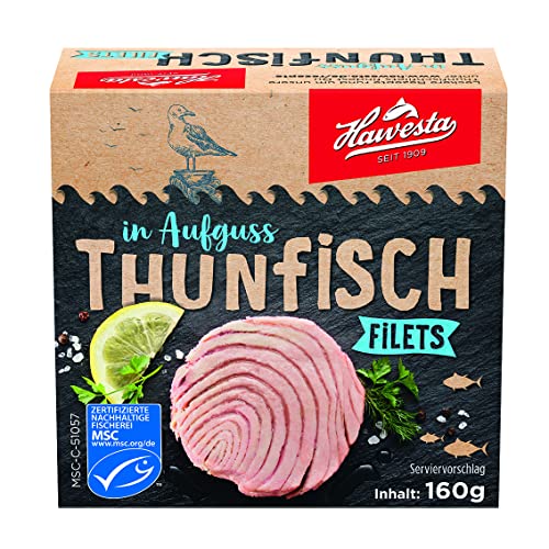 Hawesta MSC Thunfisch Filets in Aufguss 160g von Hawesta