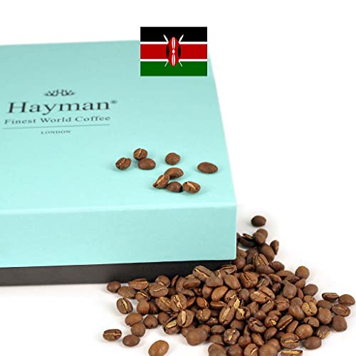 100% Kamwangi AA Kirinyaga Kaffee aus Kenia - Geröstete Bohnen | Kaffee-Röststufe: Mittlere, Anzahl von Einheiten: 1 x 340g/12oz von Hayman - Finest World Coffee