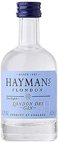 Hayman's London Dry Gin 41,2% Vol. / TRUE ENGLISH GIN / Hayman's of London / Tradition seit 150 Jahren / Mini / In liebevoller Handarbeit distilliert / Tasting / Geschenkkorbidee | 50ml von Hayman's