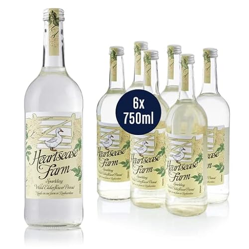 Heartsease Bauernhof Funkelnde Holunder Presse 750Ml (Packung mit 6) von Heartsease Farm