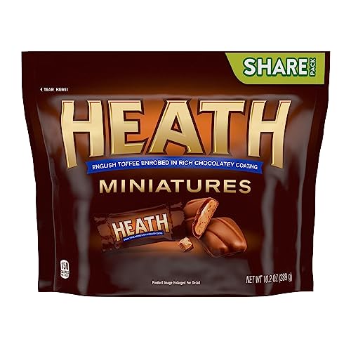 Miniatures Milk Chocolate English Toffee Candy Bars, Individually Wrapped, Gluten Free, 10.2 oz Share Pack von Heath