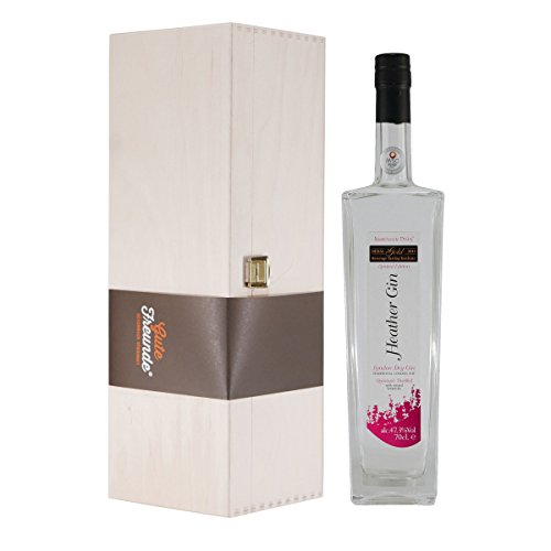 Knockeen Hills Heather Gin mit Geschenk-Holzkiste von Heather Gin