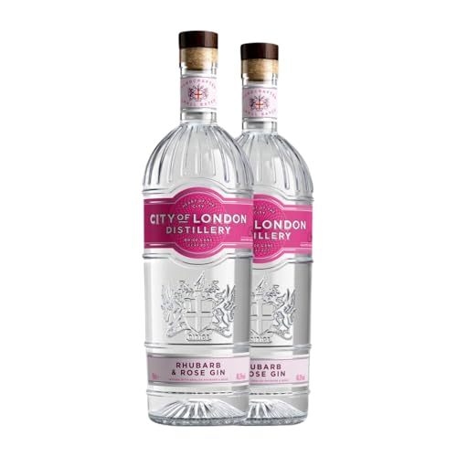 Gin Heaven Hill City of London Rhubarb & Rose Gin 70 cl (Karton mit 2 Flaschen von 70 cl) von Heaven Hill Distilleries Inc