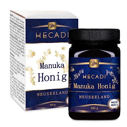 Manuka Honig MGO 400+ Hecadi I Original aus Neuseeland I mit zertifiziertem und Garantiertem Inhalt von MGO von Hecadi