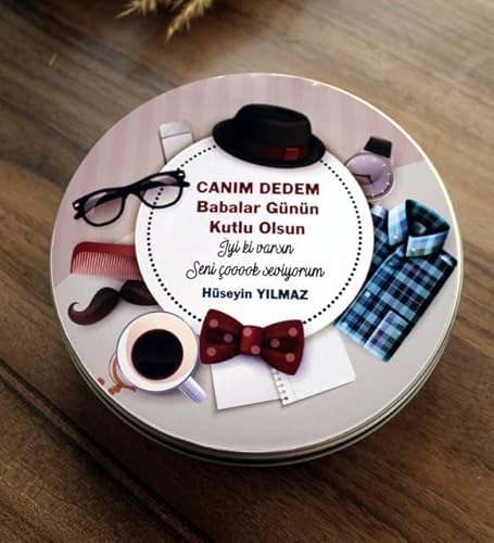 Canım Dedem Babalar Günü Kişiye Özel Enfes Çikolata - Special Design - Special For You - Custom Chocolate favor for Father - Personalized - Unique - Customizable (100) von Hediyenza