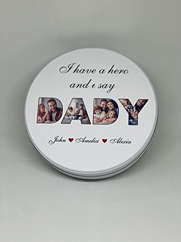 I Have A Hero And I Say Dady Design - Special For You - Special Design - Gift Chocolate For Father's Day (30) von Hediyenza