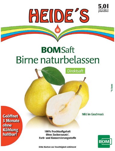 BOMSaft Birne naturbelassen, 5 Liter von FOXCUP