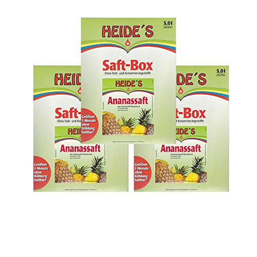 Ananassaft 3er-Pack, 3 x 5 Liter von Heides-BiB